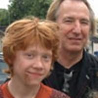 Rupert Grint and Alan Rickman