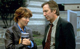 Thompson with Alan Rickman in Judas Kiss